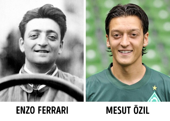 Enzo Ferrari és Mesut Özil