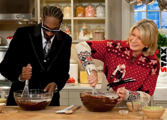 2) Snoop Dogg és Martha Stewart