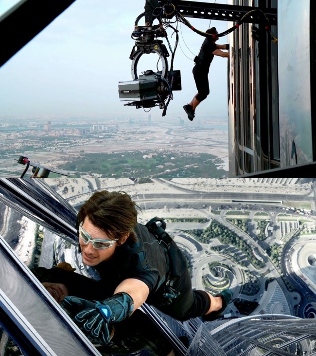 Tom Cruise tényleg megmászta a Burj Khalifa nevű épületet a Mission: Impossible – Fantom protokoll című filmben.
