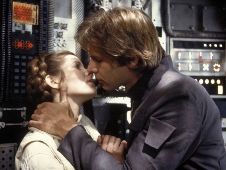 Carrie Fischer és Harrison Ford