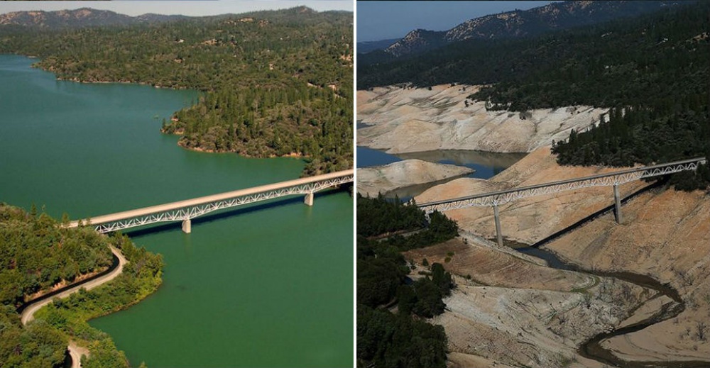  Oroville-tó, Kalifornia.