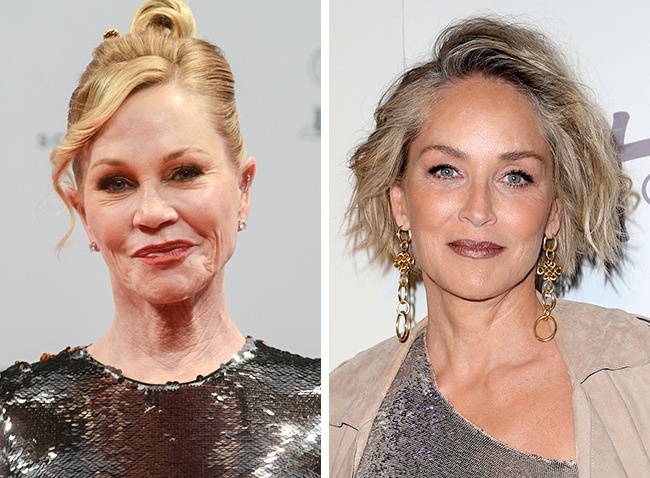 Melanie Griffith és Sharon Stone — 59 évesek 