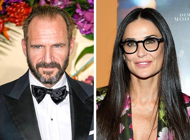 Ralph Fiennes és Demi Moore — 54 évesek