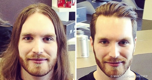 15 férfi, aki hihetetlenül jóképű lett a hajvágás után
