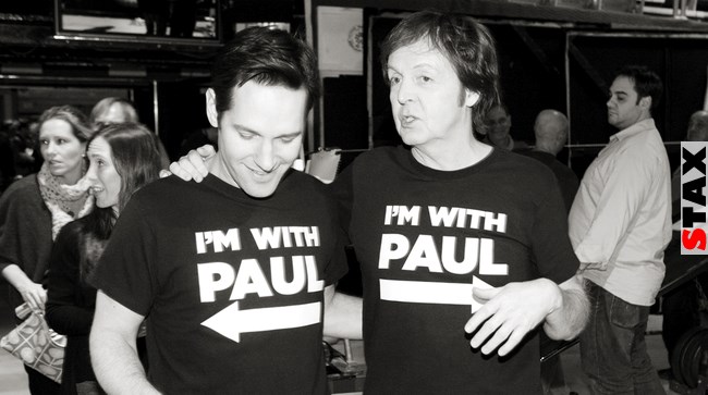 13) Paul Rudd és Paul McCartney
