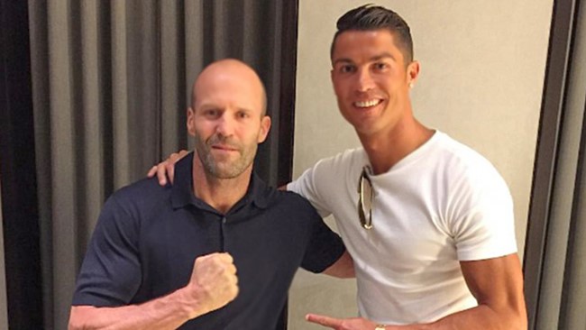 Jason Statham és Cristiano Ronaldo