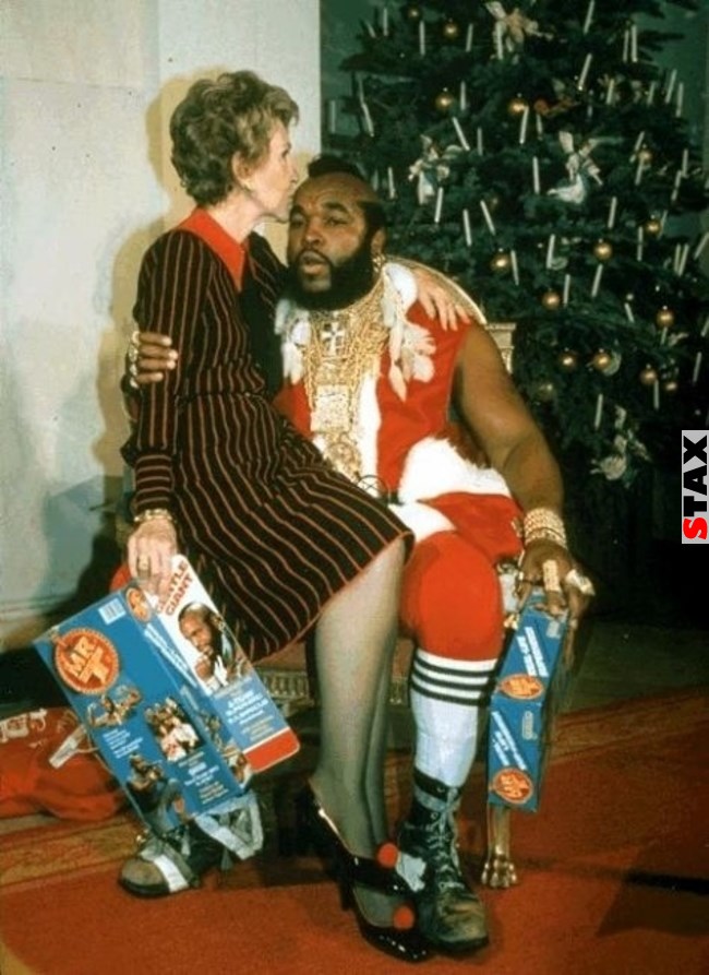 9) Nancy Reagan és Mr. T