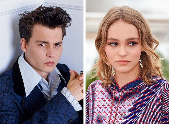 1) Johnny Depp és Lily-Rose Melody Depp