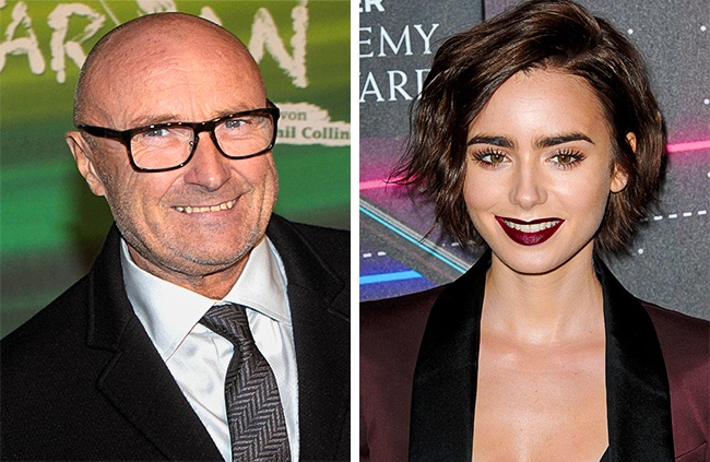 5) Phil Collins és Lily Collins