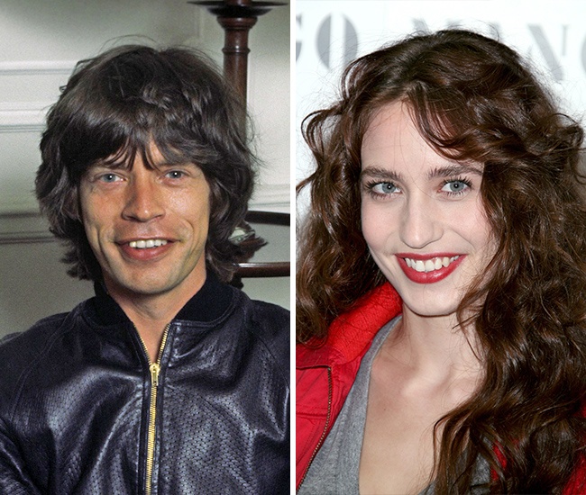 8) Mick Jagger és Lizzie Jagger
