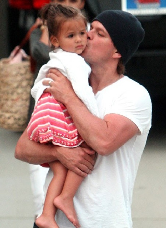Matt Damon és lánya, Gia