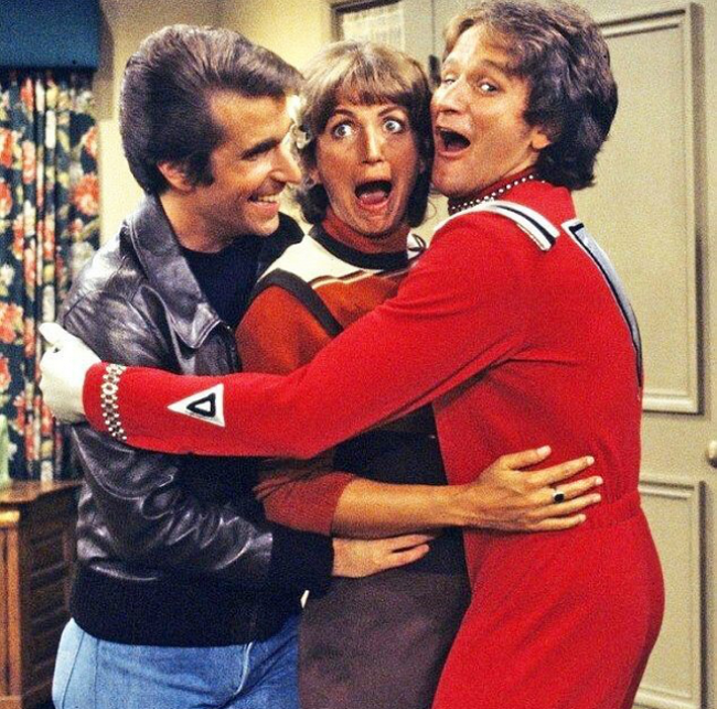 Henry Winkler, Penny Marshall és Robin Williams