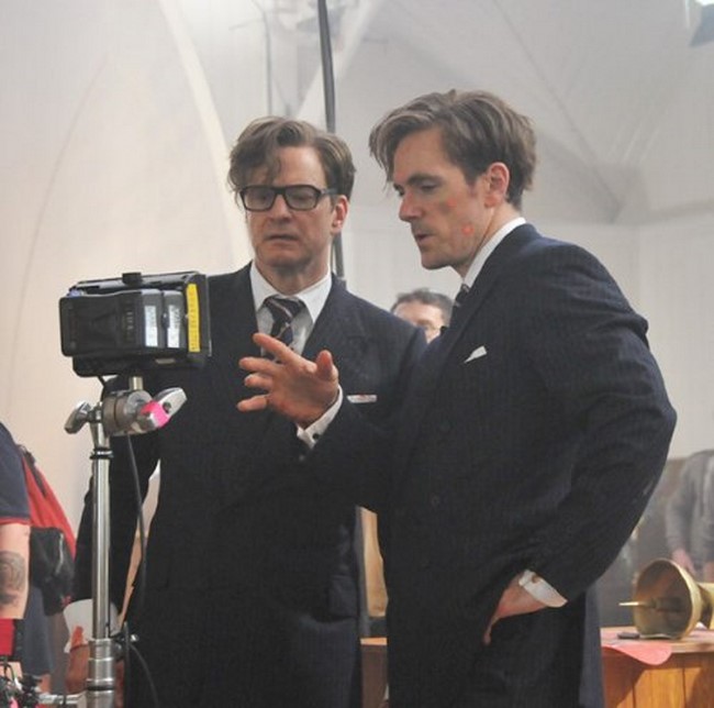 Colin Firth és dublőre Rick Inglish ("Kingsman - A titkos szolgálat")
