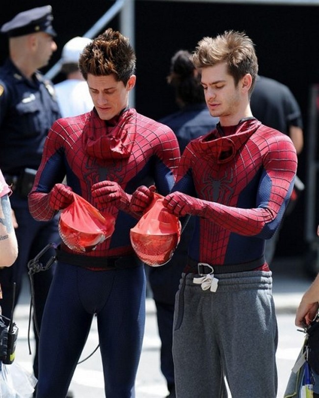 Andrew Garfield és dublőre William Spencer ("A csodálatos Pókember 3")