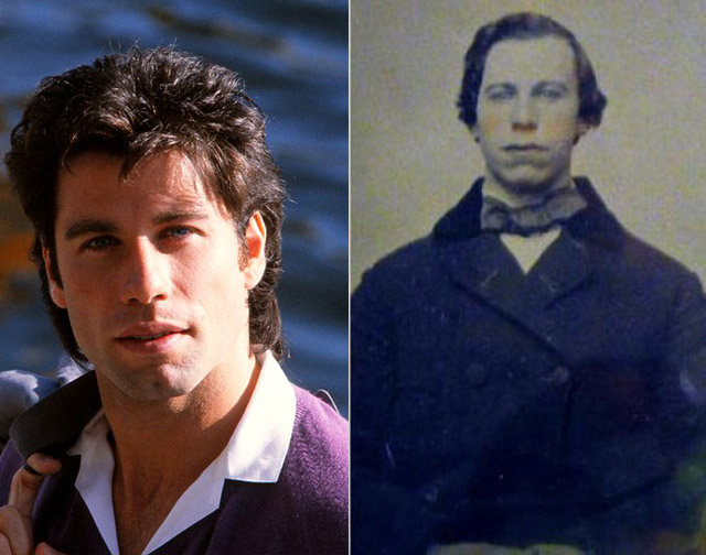 3. John Travolta és 1860-as hasonmása