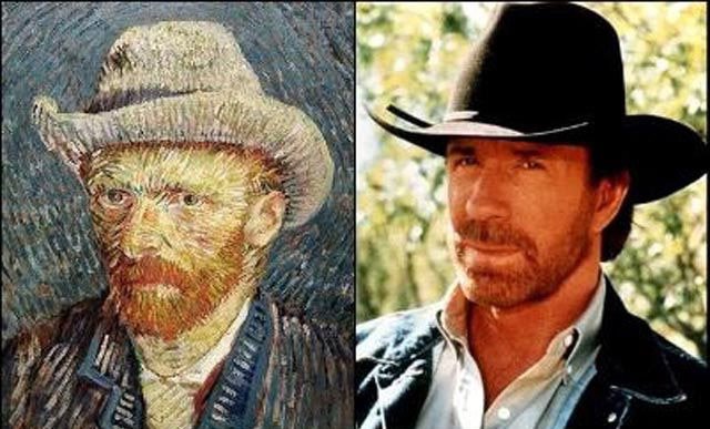 6. Vincent Van Gogh és Chuck Norris