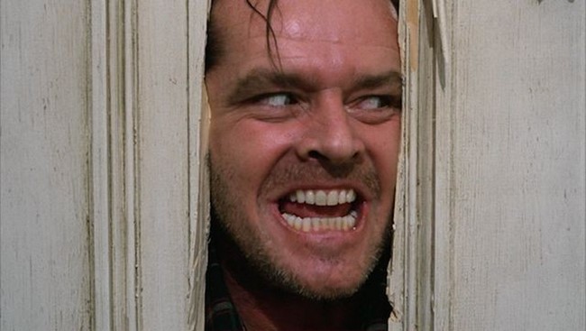 7. Jack Nicholson, mint Jack Torrance - Ragyogás (1980)