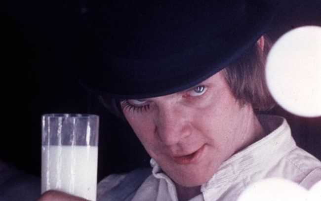 9. Malcolm McDowell, mint Alex Delarge - Mechanikus narancs (1971)