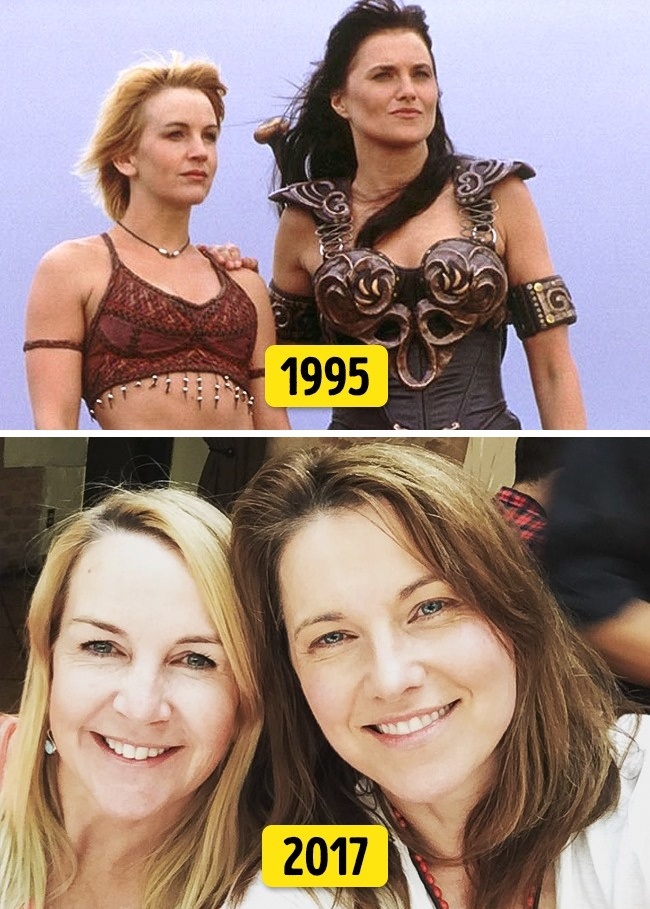 1. Lucy Lawless és Renée O'Connor ("Xena: A harcos hercegnő", 1995 és 2017)