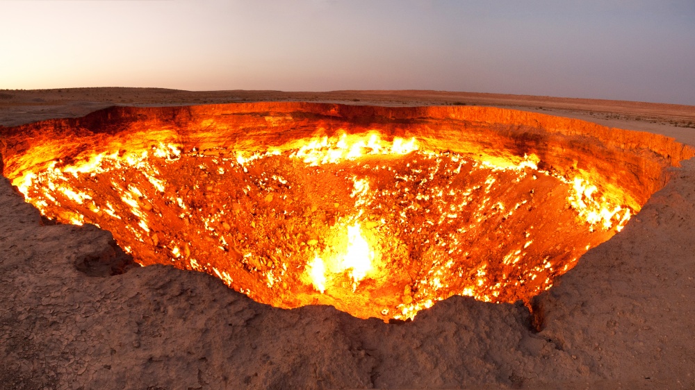 A Pokol kapuja, (The Door to Hell vagy Darvaza kráter), Türkmenisztán