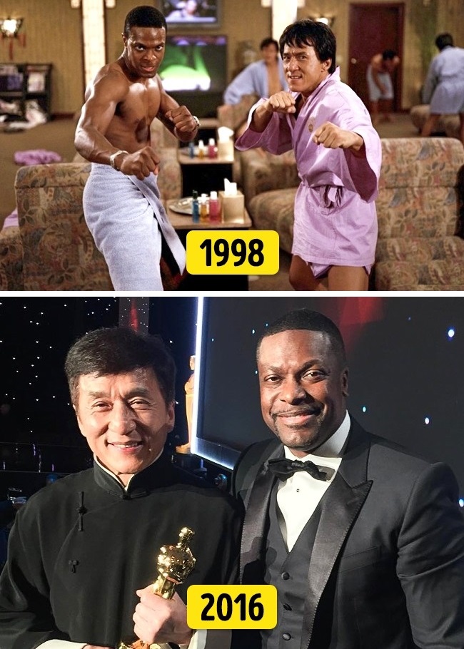 10. Jackie Chan és Chris Tucker ("Csúcsformában", 1998 és 2016)
