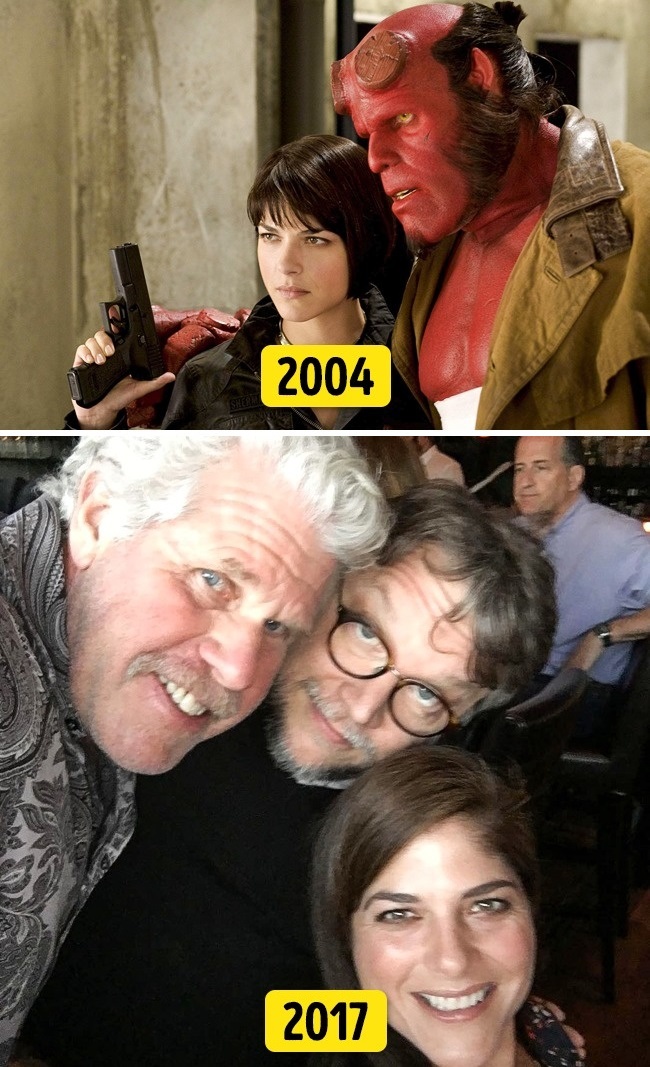 2. Selma Blair és Ron Perlman ("Pokolfajzat", 2004 és 2017)