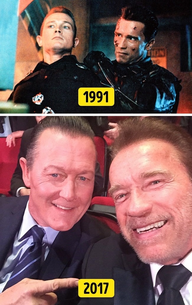 5. Arnold Schwarzenegger és Robert Patrick ("Terminátor 2- Az ítélet napja", 1991 és 2017)