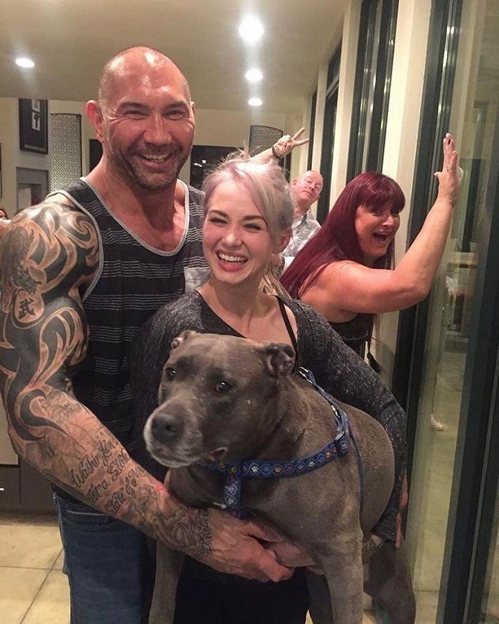 6) Dave Bautista (Drax) és felesége Sarah Jade