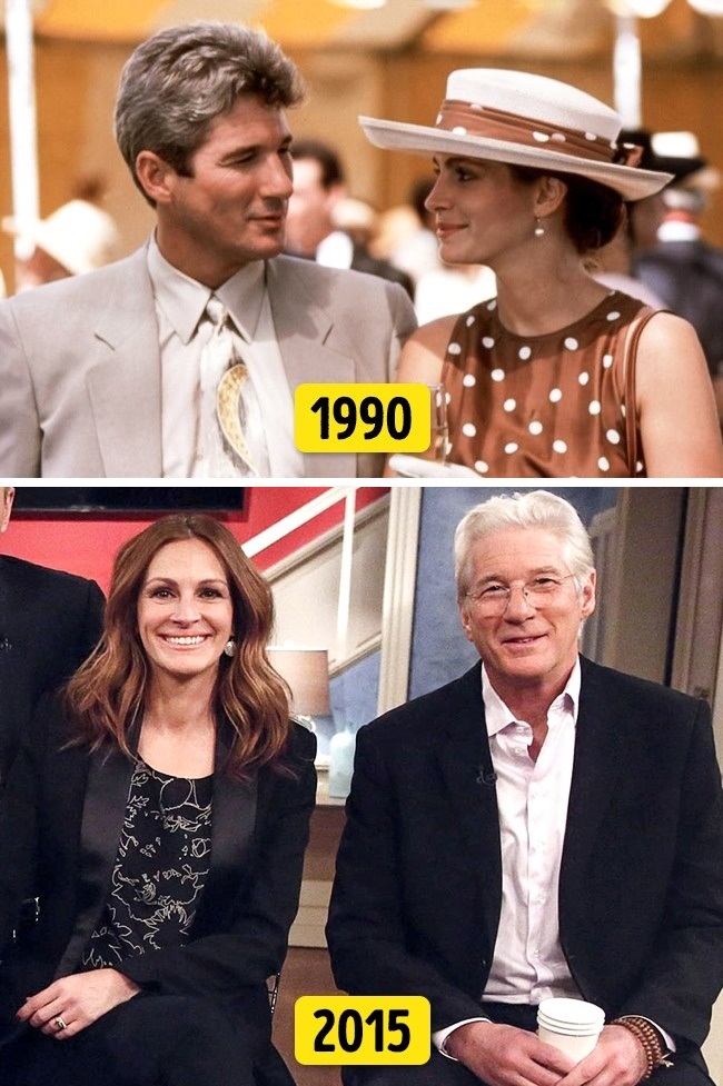 6. Richard Gere és Julia Roberts ("Micsoda Nő!", 1990 és 2015)