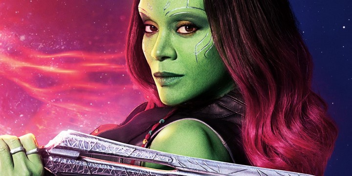 8) Zoe Saldana - Gamora