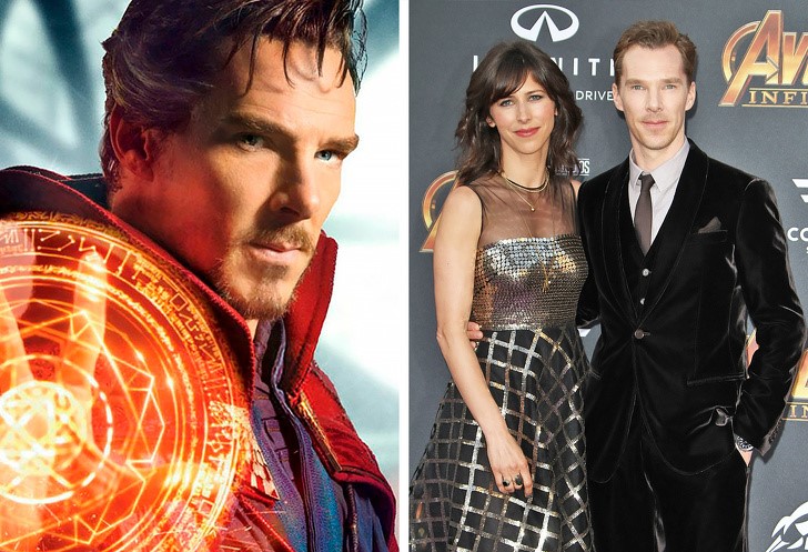 15. Benedict Cumberbatch (Doctor Strange) és felesége, Sophie Hunter