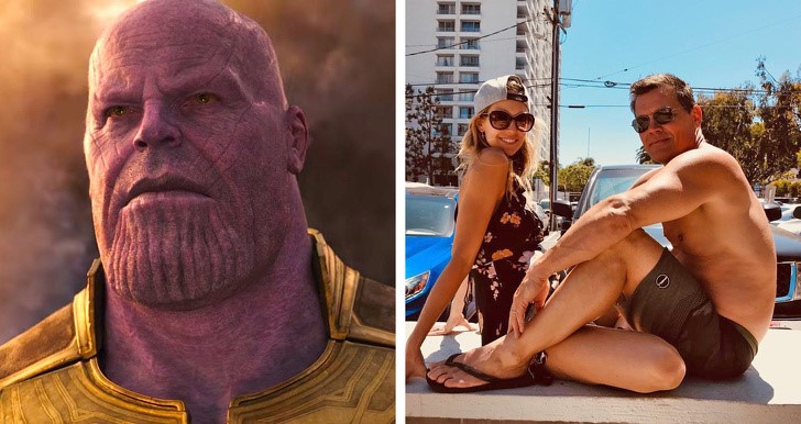 4. Josh Brolin (Thanos) feleségével, Kathryn Boyd-al