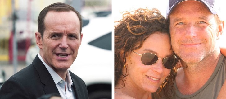 5. Clark Gregg (Phil Coulson) és felesége, Jennifer Gray