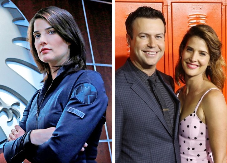 6. Cobie Smulders (Maria Hill) és férje, Taran Killam