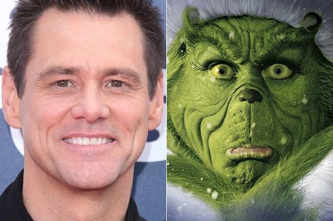 7) Jim Carrey — Grinch