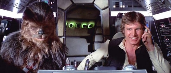 Harrison Ford, mint Han Solo a Star Warsban