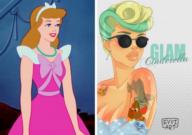 Így néznének ki kedvenc Disney-hercegnőink, ha rossz lányok lennének